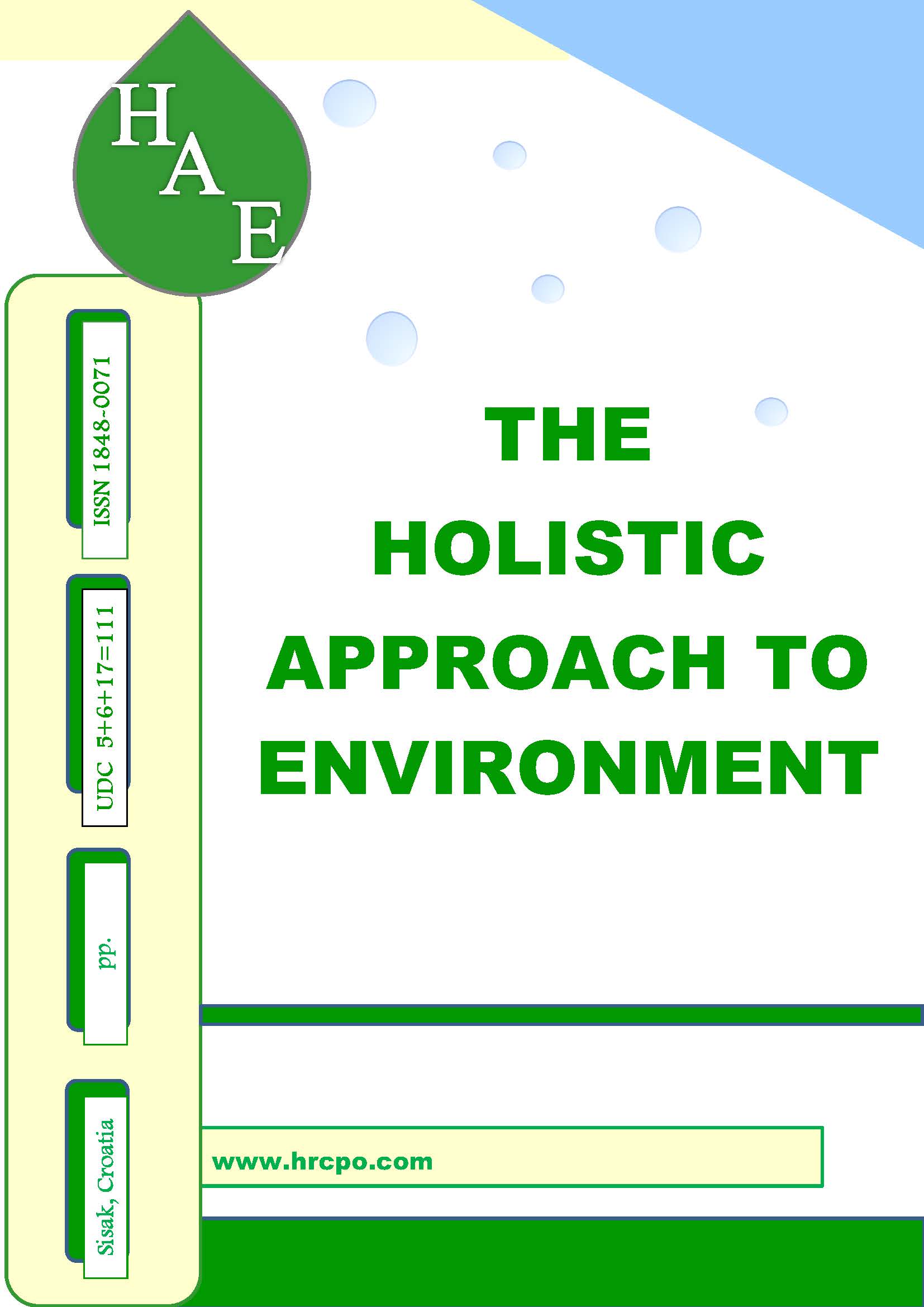 The holistic approach to environment
